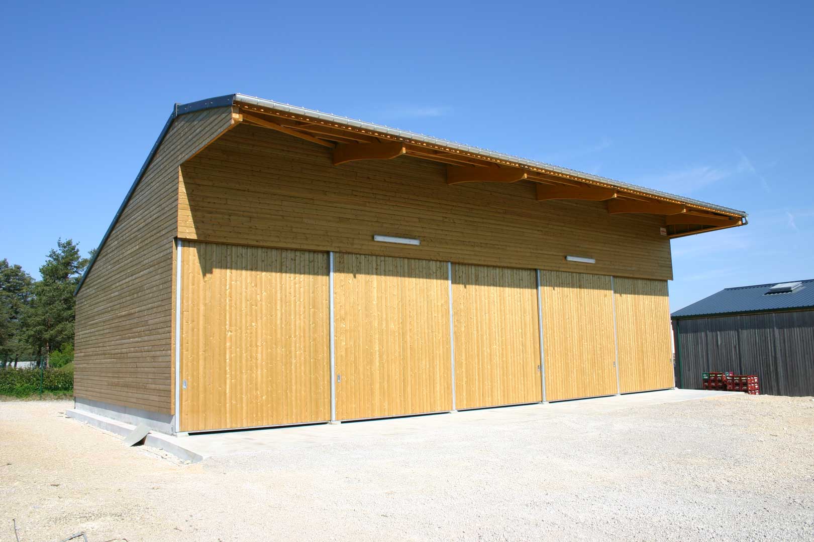 Bâtiment agricole bois