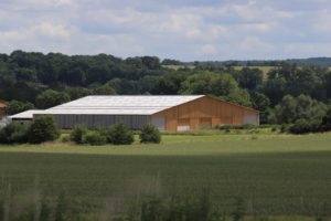 Bâtiment bois lamellé collé de 3100m²